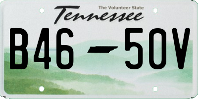 TN license plate B4650V
