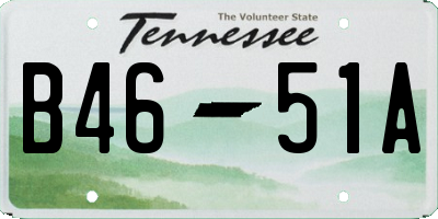 TN license plate B4651A