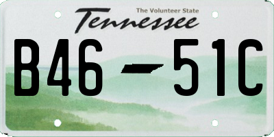 TN license plate B4651C