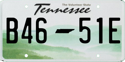 TN license plate B4651E