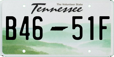 TN license plate B4651F