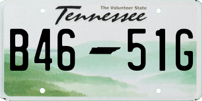 TN license plate B4651G