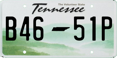 TN license plate B4651P