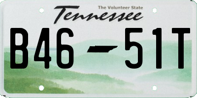 TN license plate B4651T