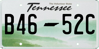 TN license plate B4652C
