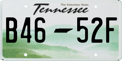 TN license plate B4652F