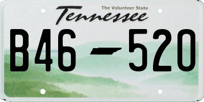 TN license plate B4652O