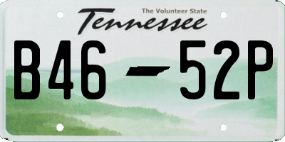 TN license plate B4652P