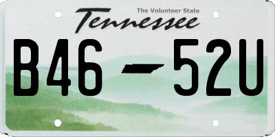 TN license plate B4652U
