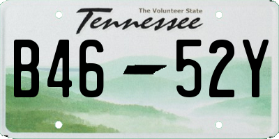 TN license plate B4652Y