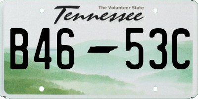 TN license plate B4653C