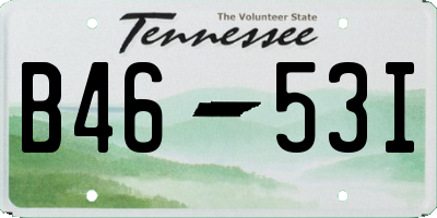 TN license plate B4653I