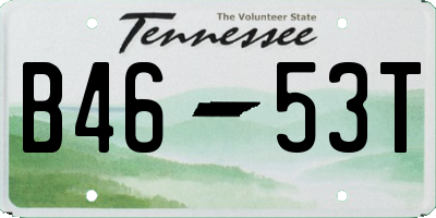 TN license plate B4653T