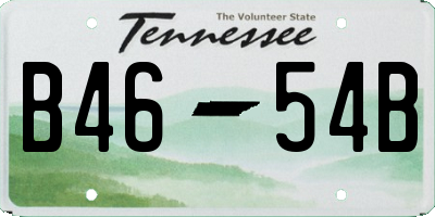 TN license plate B4654B
