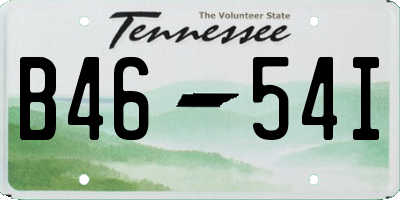 TN license plate B4654I