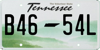 TN license plate B4654L