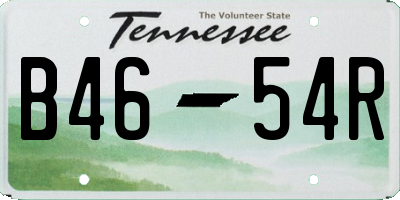 TN license plate B4654R