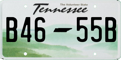 TN license plate B4655B