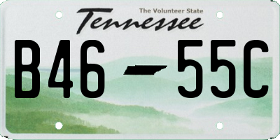 TN license plate B4655C