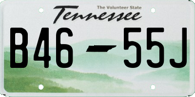 TN license plate B4655J
