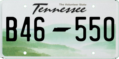 TN license plate B4655O