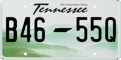 TN license plate B4655Q