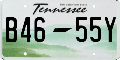 TN license plate B4655Y