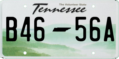 TN license plate B4656A