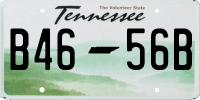 TN license plate B4656B