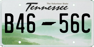 TN license plate B4656C