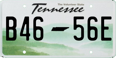 TN license plate B4656E