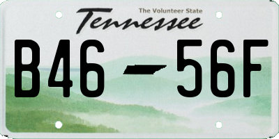 TN license plate B4656F