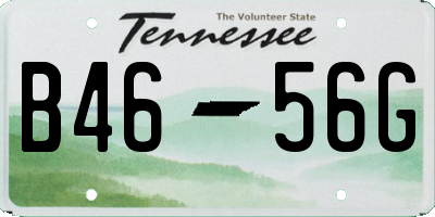 TN license plate B4656G