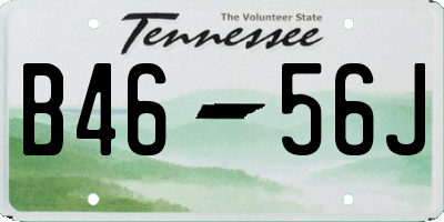 TN license plate B4656J