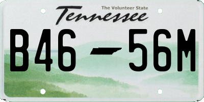 TN license plate B4656M