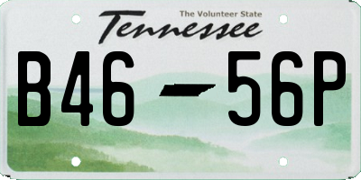 TN license plate B4656P