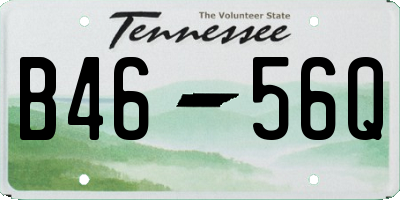 TN license plate B4656Q