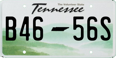 TN license plate B4656S