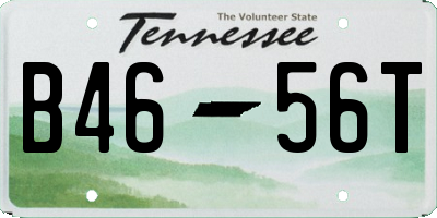 TN license plate B4656T