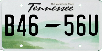 TN license plate B4656U