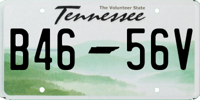 TN license plate B4656V