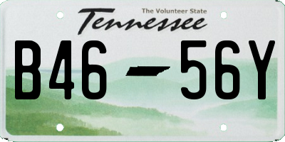 TN license plate B4656Y