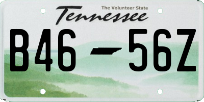 TN license plate B4656Z