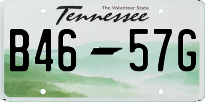 TN license plate B4657G