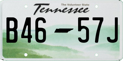 TN license plate B4657J