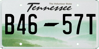 TN license plate B4657T