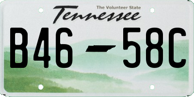 TN license plate B4658C