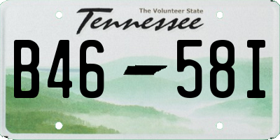 TN license plate B4658I