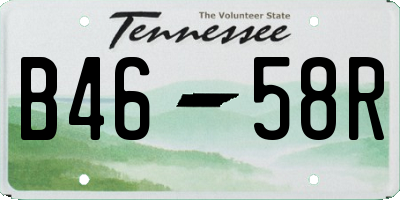 TN license plate B4658R