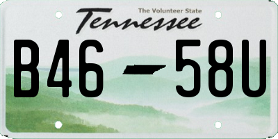 TN license plate B4658U